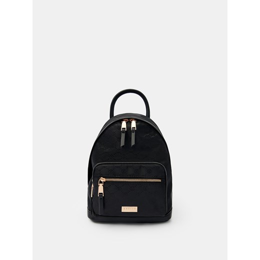 Mohito - Czarny plecak w monogram - czarny ze sklepu Mohito w kategorii Plecaki - zdjęcie 171425396