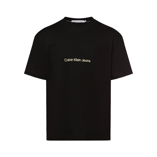 Calvin Klein Jeans Koszulka męska Mężczyźni Bawełna czarny nadruk ze sklepu vangraaf w kategorii T-shirty męskie - zdjęcie 171426016