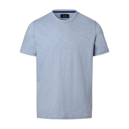 Aygill's Koszulka męska Mężczyźni Bawełna niebieski wypukły wzór tkaniny ze sklepu vangraaf w kategorii T-shirty męskie - zdjęcie 171426065