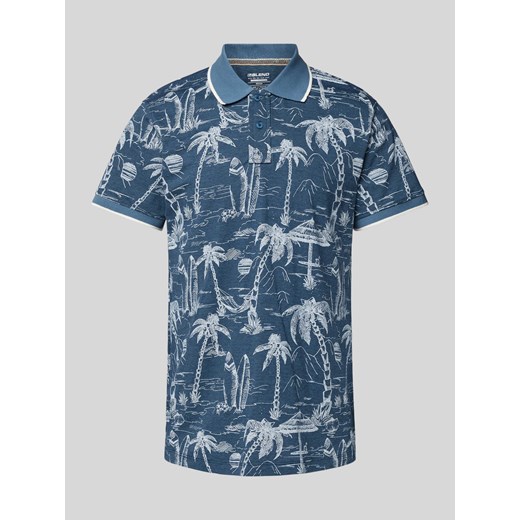 Koszulka polo we wzory na całej powierzchni ze sklepu Peek&Cloppenburg  w kategorii T-shirty męskie - zdjęcie 171426579