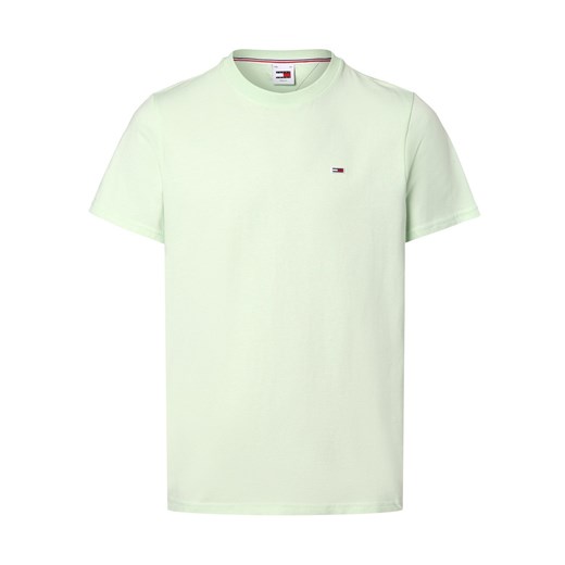 Tommy Jeans Koszulka męska Mężczyźni Bawełna seledynowy jednolity ze sklepu vangraaf w kategorii T-shirty męskie - zdjęcie 171428037