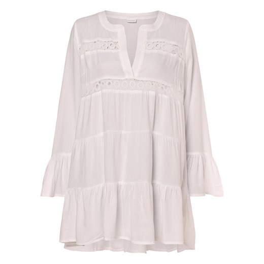 Lascana Damska sukienka plażowa Kobiety wiskoza biały jednolity ze sklepu vangraaf w kategorii Odzież plażowa - zdjęcie 171428057