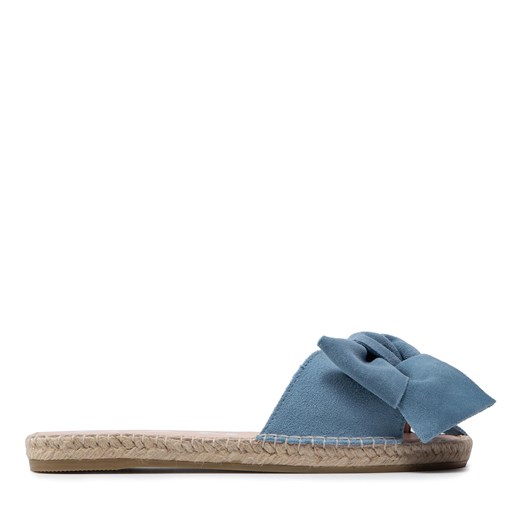 Espadryle Manebi Sandals With Bow M 3.0 J0 Placid Blue ze sklepu eobuwie.pl w kategorii Klapki damskie - zdjęcie 171430989