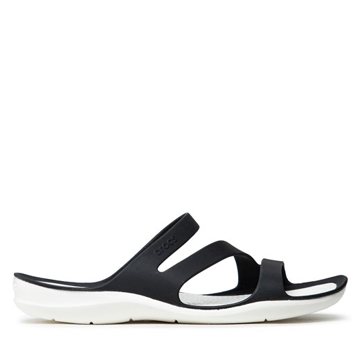 Klapki Crocs Swiftwater Sandal W 203998 Black/White ze sklepu eobuwie.pl w kategorii Klapki damskie - zdjęcie 171431058