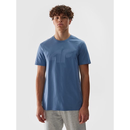4F Koszulka w kolorze niebieskim ze sklepu Limango Polska w kategorii T-shirty męskie - zdjęcie 171432855