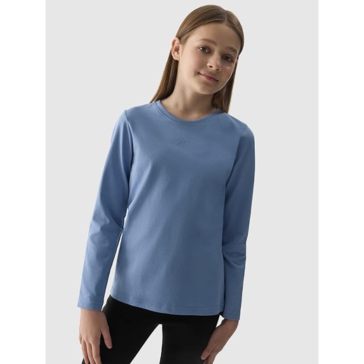 4F Koszulka w kolorze niebieskim ze sklepu Limango Polska w kategorii Bluzki dziewczęce - zdjęcie 171433068