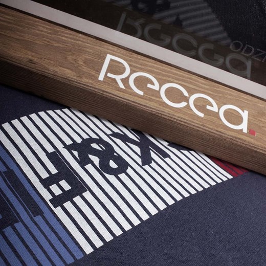 Koszulka męska t-shirt z nadrukiem grafitowy Recea Recea M Recea.pl