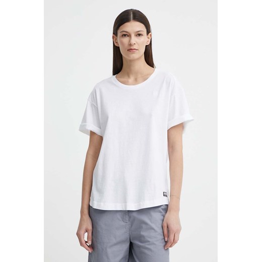 G-Star Raw t-shirt bawełniany damski kolor biały ze sklepu ANSWEAR.com w kategorii Bluzki damskie - zdjęcie 171435826