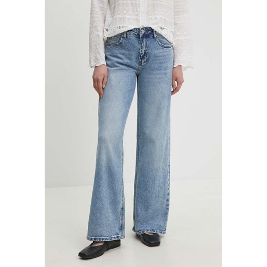 Answear Lab jeansy damskie kolor niebieski ze sklepu ANSWEAR.com w kategorii Jeansy damskie - zdjęcie 171436028