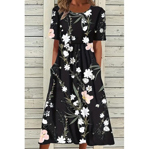 Sukienka DEORFA BLACK ze sklepu Ivet Shop w kategorii Sukienki - zdjęcie 171436637
