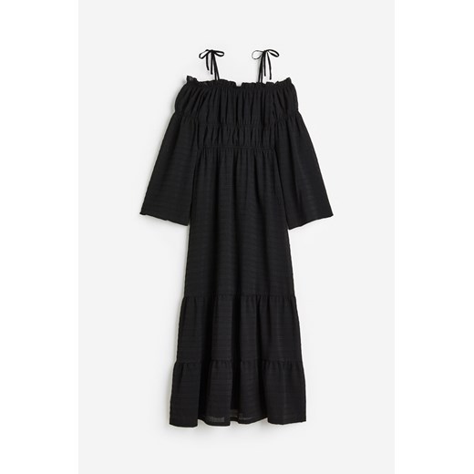 H & M - Sukienka z odkrytymi ramionami - Czarny H & M S H&M
