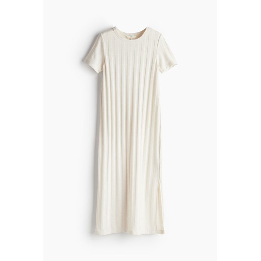 H & M - Sukienka w prążki - Beżowy ze sklepu H&M w kategorii Sukienki - zdjęcie 171438357
