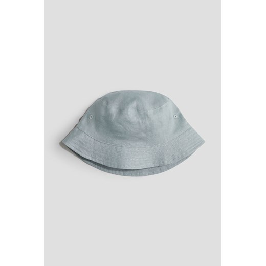 H & M - Lniany kapelusz wędkarski - Turkusowy ze sklepu H&M w kategorii Czapki dziecięce - zdjęcie 171438366