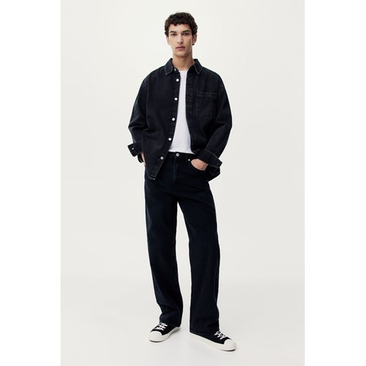 H & M - Straight Relaxed High Jeans - Czarny ze sklepu H&M w kategorii Jeansy męskie - zdjęcie 171438367