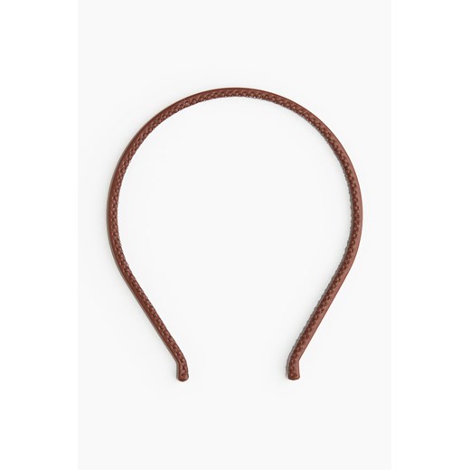 H & M - Sztywna wąska opaska do włosów - Beżowy ze sklepu H&M w kategorii Opaski do włosów - zdjęcie 171438455