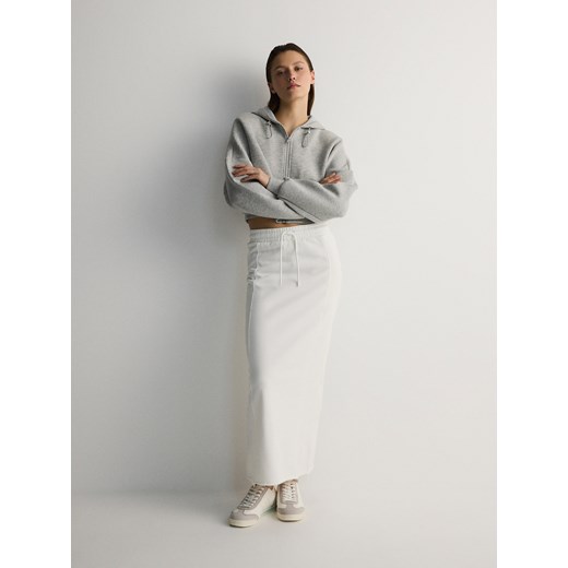 Reserved - Spódnica maxi z przeszyciami - złamana biel ze sklepu Reserved w kategorii Spódnice - zdjęcie 171440448