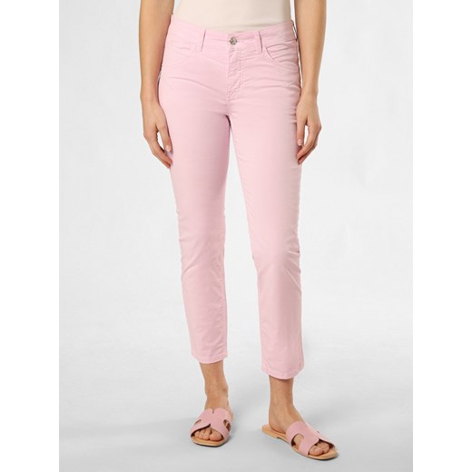 MAC Spodnie - Rich Slim Kobiety Bawełna malinowy jednolity ze sklepu vangraaf w kategorii Spodnie damskie - zdjęcie 171441347