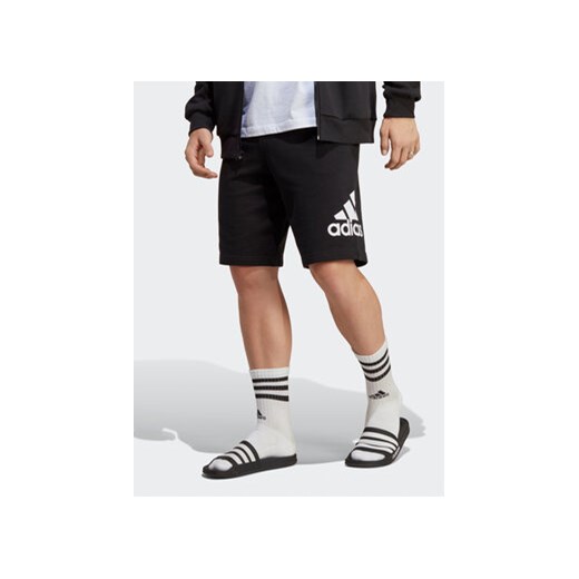 adidas Szorty sportowe Essentials Big Logo French Terry Shorts IC9401 Czarny S MODIVO