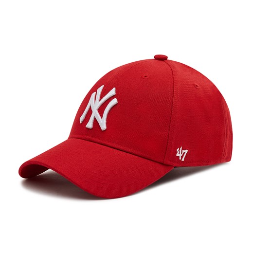 Czapka z daszkiem 47 Brand New York Yankees B-MVPSP17WBP-RD Red ze sklepu eobuwie.pl w kategorii Czapki z daszkiem damskie - zdjęcie 171442567