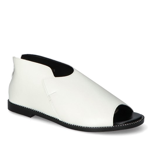 Półbuty Goodin GD-FL820 Białe ze sklepu Arturo-obuwie w kategorii Półbuty damskie - zdjęcie 171443966