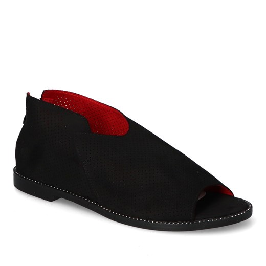 Półbuty Goodin GD-FL822 Czarne ze sklepu Arturo-obuwie w kategorii Półbuty damskie - zdjęcie 171443978
