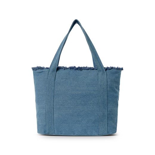 Shopper bag Nobo matowa z tkaniny na wakacje na ramię duża 