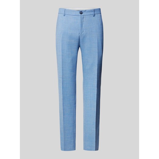 Spodnie do garnituru o kroju slim fit zapinane na guzik i zamek błyskawiczny model ‘OASIS’ ze sklepu Peek&Cloppenburg  w kategorii Spodnie męskie - zdjęcie 171447286