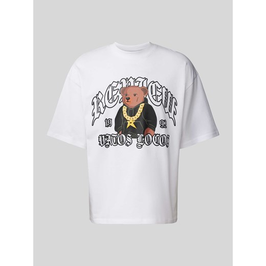 T-shirt z nadrukiem z motywem i logo ze sklepu Peek&Cloppenburg  w kategorii T-shirty męskie - zdjęcie 171447296