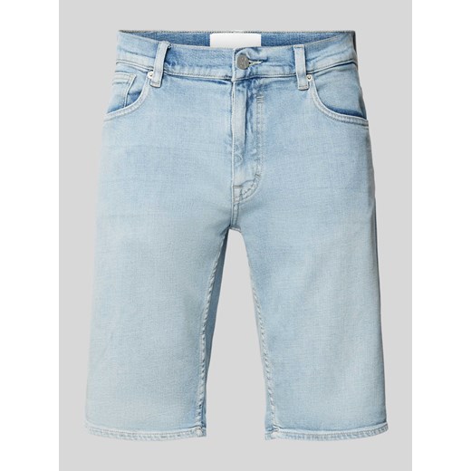 Szorty jeansowe w jednolitym kolorze model ‘NAAILO HEMP’ ze sklepu Peek&Cloppenburg  w kategorii Spodenki męskie - zdjęcie 171447365