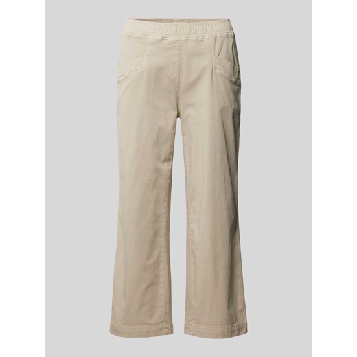 Spodnie capri z elastycznym pasem model ‘Sue’ ze sklepu Peek&Cloppenburg  w kategorii Spodnie damskie - zdjęcie 171447426