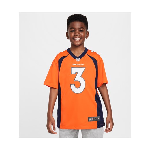 Koszulka do futbolu amerykańskiego dla dużych dzieci NFL Denver Broncos (Russell Wilson) - Pomarańczowy ze sklepu Nike poland w kategorii T-shirty chłopięce - zdjęcie 171447525