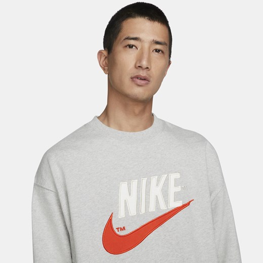 Męska bluza z dzianiny dresowej Nike Sportswear - Szary Nike M Nike poland