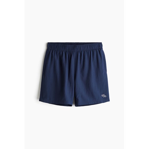H & M - Tkaninowe szorty sportowe z kieszeniami DryMove - Niebieski H & M 3XL H&M