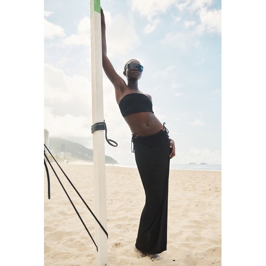 H & M - Dżersejowa spódnica plażowa - Czarny ze sklepu H&M w kategorii Odzież plażowa - zdjęcie 171448119