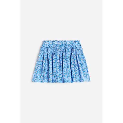 H & M - Spódnico-szorty w kwiaty - Niebieski H & M 134 (8-9Y) H&M