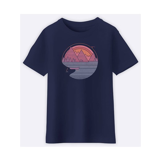 WOOOP Koszulka &quot;The mountains are calling&quot; w kolorze granatowym ze sklepu Limango Polska w kategorii T-shirty chłopięce - zdjęcie 171448369