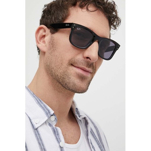 Ray-Ban okulary przeciwsłoneczne WAYFARER REVERSE kolor czarny 0RBR0502S ze sklepu PRM w kategorii Okulary przeciwsłoneczne męskie - zdjęcie 171450519