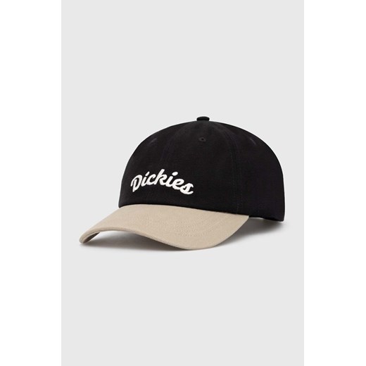 Dickies czapka z daszkiem bawełniana KEYSVILLE CAP kolor czarny z aplikacją DK0A4YPA ze sklepu PRM w kategorii Czapki z daszkiem damskie - zdjęcie 171450615