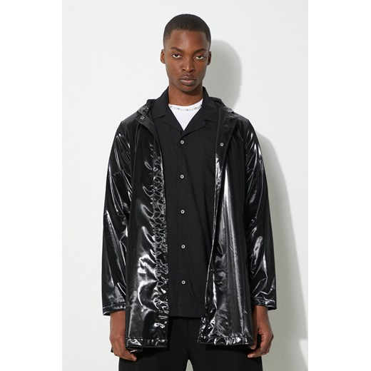 Rains płaszcz kolor czarny przejściowa ze sklepu PRM w kategorii Kurtki damskie - zdjęcie 171450685