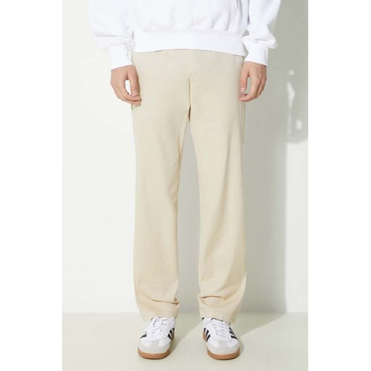 Norse Projects spodnie Aros Regular Organic męskie kolor beżowy proste N25.0368.2064 ze sklepu PRM w kategorii Spodnie męskie - zdjęcie 171450787