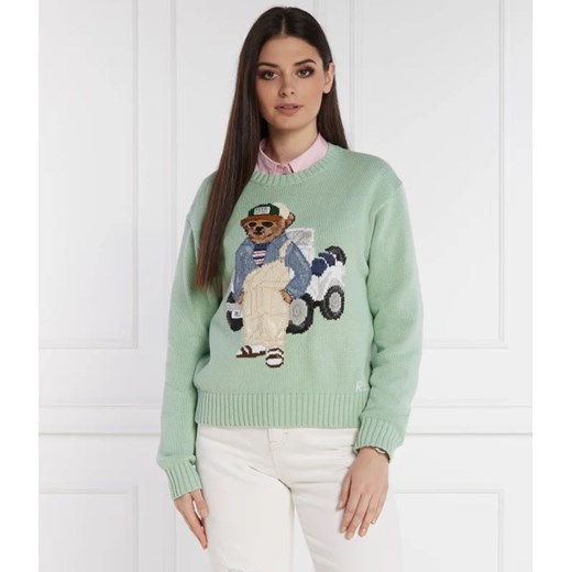 POLO RALPH LAUREN Sweter CADET BEAR | Relaxed fit ze sklepu Gomez Fashion Store w kategorii Swetry damskie - zdjęcie 171451145