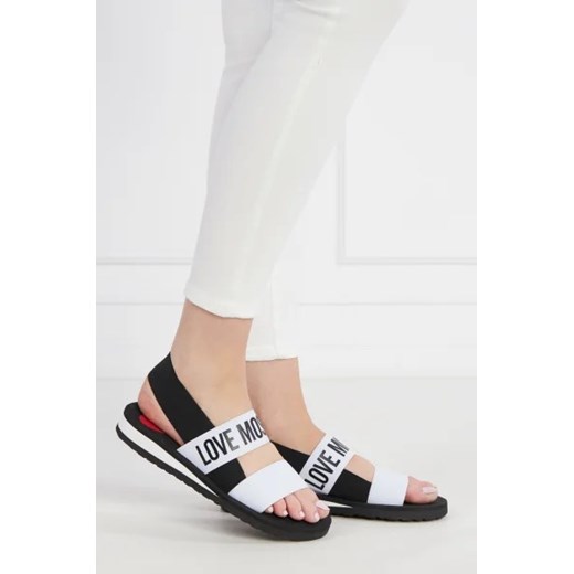 Sandały damskie Love Moschino w nadruki wielokolorowe casual 