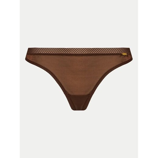 Gossard Stringi 6276 Brązowy Gossard XS okazyjna cena MODIVO