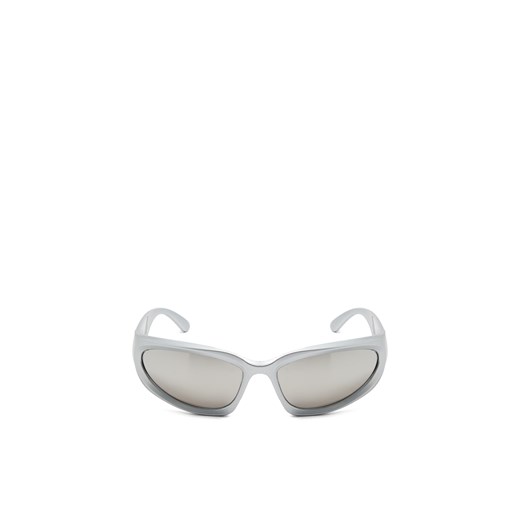 Cropp - Srebrne okulary przeciwsłoneczne - srebrny ze sklepu Cropp w kategorii Okulary przeciwsłoneczne męskie - zdjęcie 171454605