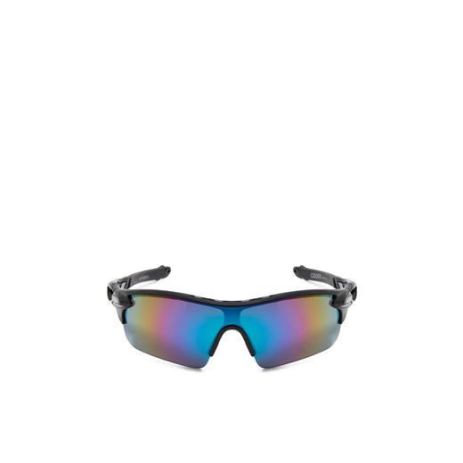 Cropp - Okulary przeciwsłoneczne z kolorowymi szkłami - czarny ze sklepu Cropp w kategorii Okulary przeciwsłoneczne męskie - zdjęcie 171454608