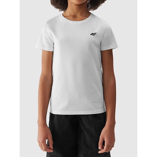 4F Koszulka w kolorze białym ze sklepu Limango Polska w kategorii Bluzki dziewczęce - zdjęcie 171456787
