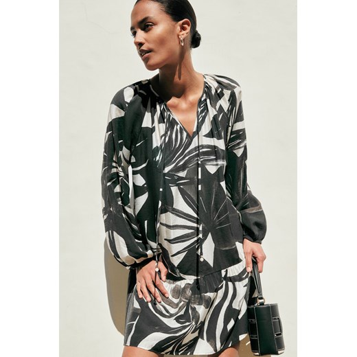 H & M - Sukienka z wiązanym detalem - Czarny ze sklepu H&M w kategorii Sukienki - zdjęcie 171456917