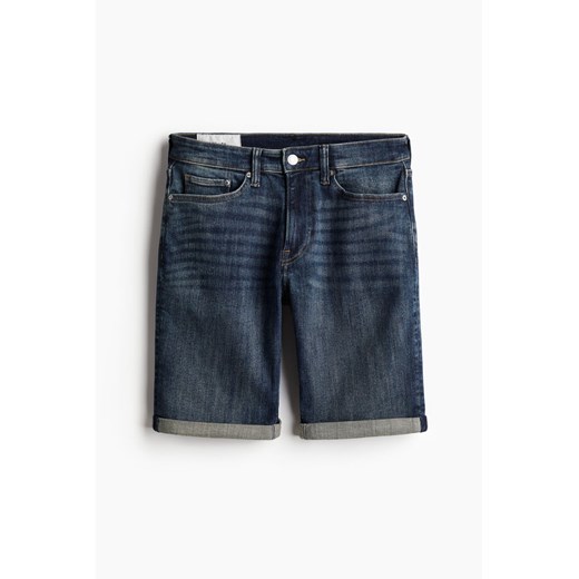 H & M - Szorty dżinsowe Slim - Niebieski ze sklepu H&M w kategorii Spodenki męskie - zdjęcie 171456928