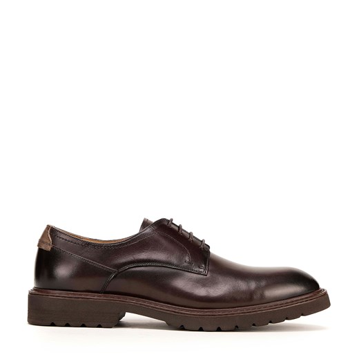 Męskie buty derby skórzane z kontrastową wstawką ze sklepu WITTCHEN w kategorii Buty eleganckie męskie - zdjęcie 171457536