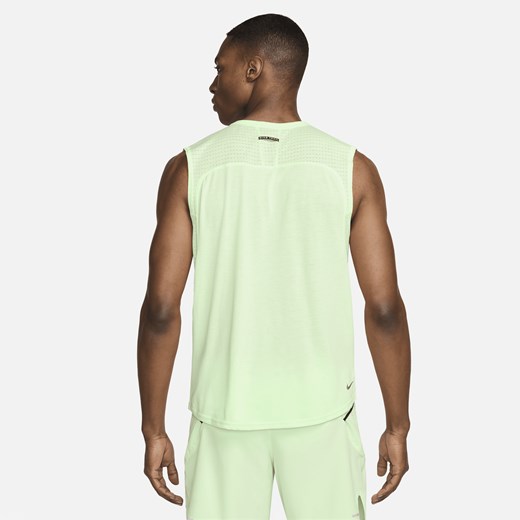 Męska koszulka bez rękawów do biegania Dri-FIT Nike Solar Chase - Zieleń Nike XXL Nike poland